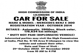 Diplomatic Car for Sale